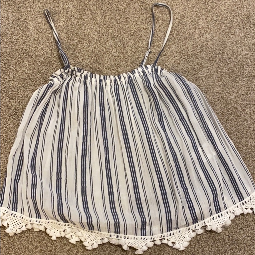 Joie striped linen tank